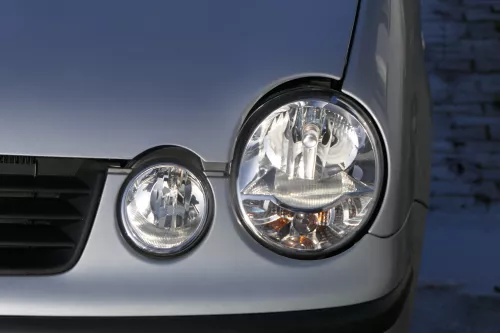 VW Polo 9N Stoßstange Frontstoßstange vorne silber LA7W (184643)