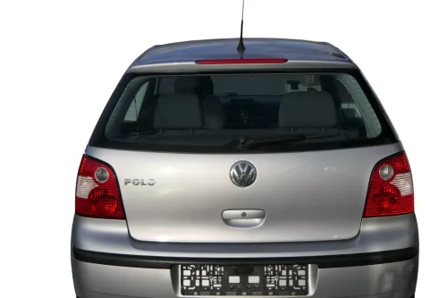 VW Polo 9N3 9N Heckklappe Kofferraumklappe Klappe silber LA7W grau - Scheibe