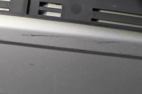 VW Polo 9N 9N3 Stoßstange Heckstoßstange hinten silber grau LA7W (184654)