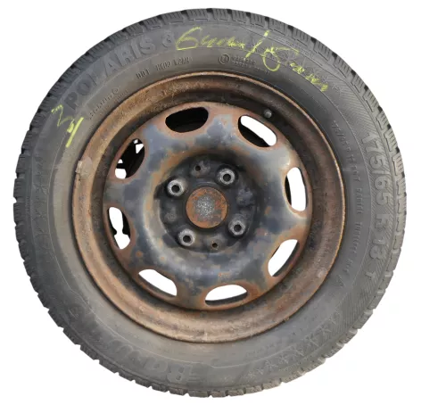 2x VW Polo 6N2 Lupo Felgen 175/65R13 80T Reifen M+S Winterrreifen ca. 6mm (184667)