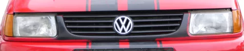 VW Polo 6N Kühlergrill Grillleiste vorne Leiste Grill schwarz / rot