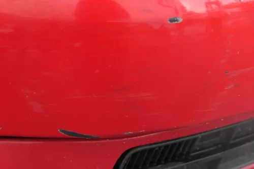 VW Polo 6N Stoßstange vorne 2-geteilte Frontstoßstange rot LP3G Stoßfänger (184675)