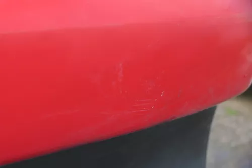 Polo 6N Stoßstange hinten 2-geteilte Heckstoßstange rot LP3G schwarz Stoßfänger (184677)