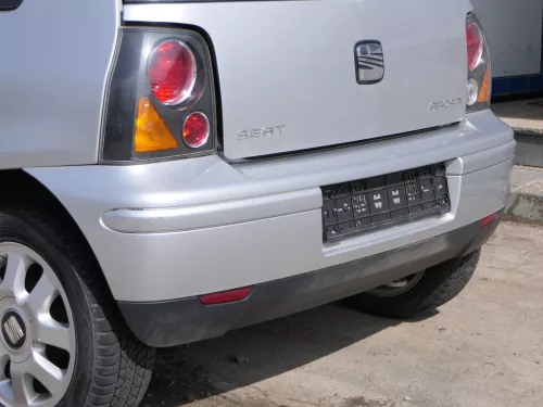 Seat Arosa 6H Stoßstange hinten grau silber LS7N Faceliftmodell Heckstoßstange (184686)