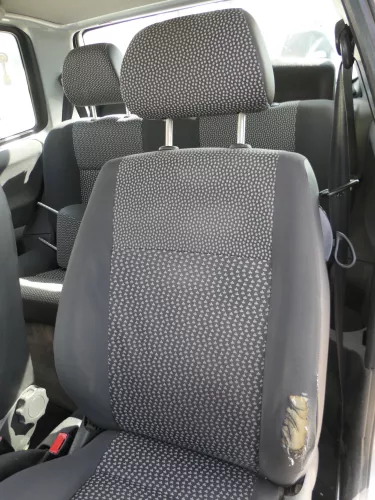 Seat Arosa VW Lupo Sitz vorn links Fahrersitz Höhenverstellung schwarz dunkel (184690)