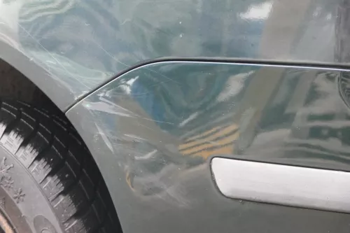 Skoda Fabia 6Y Kombi Stufenhec Stoßstange hinten Heckstoßstange grün LF8C (184745)