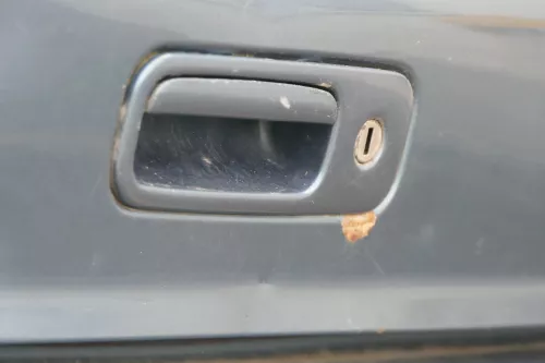 VW Sharan 7M Heckklappe Scheibe  Klappe hinten ab Bj.2000 blau LC5W ohneAnbautei (184756)