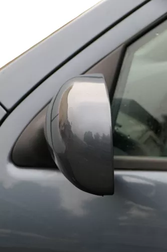 Skoda Fabia 6Y elektrisch Spiegel Außenspiegel links mit Glas grau LF7V (184796)