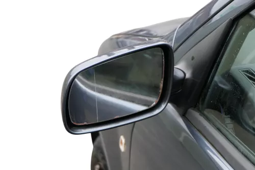 Skoda Fabia 6Y elektrisch Spiegel Außenspiegel links mit Glas grau LF7V (184796)