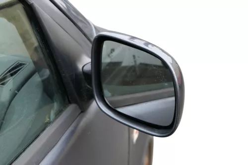 Skoda Fabia 6Y elektrisch Spiegel Außenspiegel rechts mit Glas grau LF7V (184797)