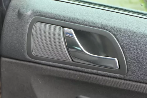 1x Fabia 6Y Kombi Türverkleidung Verkleidung Tür hinten rechts schwarz anthrazit (184805)