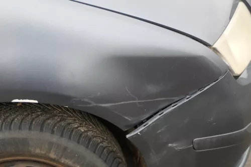 Skoda Fabia 6Y Kotflügel vorne rechts grau nachlackiert auch Kombi Facelift (184818)