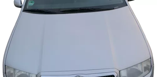 Skoda Fabia 6Y Motorhaube Klappe vorne silber LF7T vorn     (OHNEgrill!)