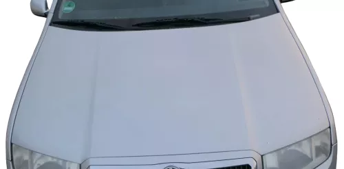 Skoda Fabia 6Y Motorhaube Klappe vorne silber LF7T vorn     (OHNEgrill!)