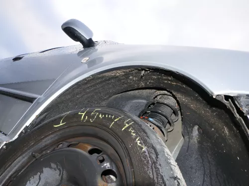 Skoda Fabia 6Y Kotflügel vorne rechts grau silber LF7T auch Kombi Facelift (184848)