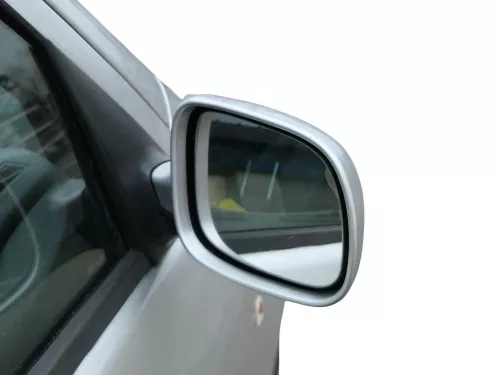 Skoda Fabia 6Y elektrisch Spiegel Außenspiegel rechts mit Glas silber grau LF7T (184850)