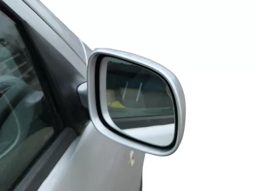 Skoda Fabia 6Y elektrisch Spiegel Außenspiegel rechts mit Glas silber grau LF7T (184850)