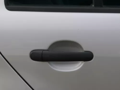 Skoda Fabia 6Y Limousine Schrägheck Tür hinten rechts grau silber LF7T diamantsi (184852)