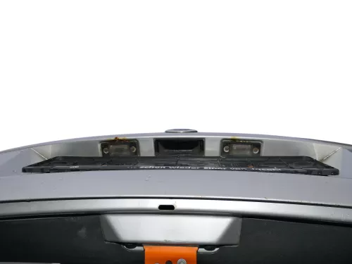 Fabia 6Y6 Schrägheck Heckklappe Kofferraumklappe hinten grau silber LF7T Scheibe (184854)