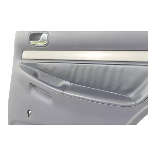 1x A6 4B Türverkleidung Verkleidung Tür hinten rechts Leder blau royalblau (184873)