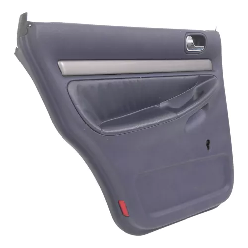1x A6 4B Türverkleidung Verkleidung Tür hinten links Leder blau royalblau (184874)