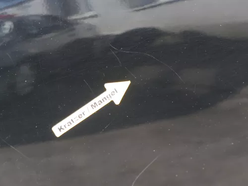 VW Polo 9N3 9N Heckklappe Kofferraumklappe Klappe schwarz L041 - Scheibe (184889)