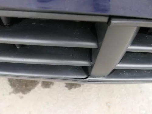 VW Polo 9N Stoßstange Frontstoßstange vorne blau LB5N (184893)