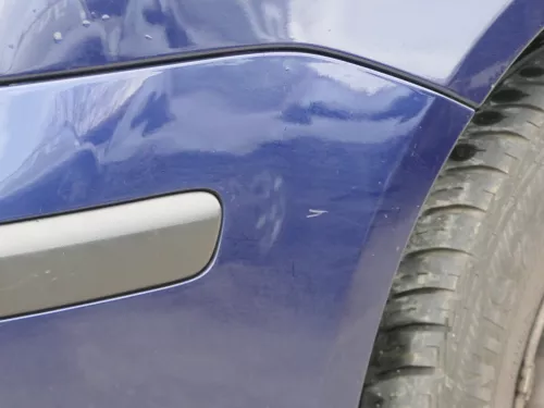 VW Polo 9N Stoßstange Frontstoßstange vorne blau LB5N (184893)