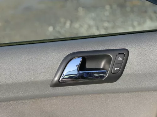 1x VW Polo 9N 9N3 Türverkleidung Verkleidung Tür vorne links  4/5-Türer dunkel (184896)