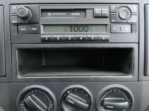 VW Polo 9N Mittelkonsole Verkleidung um Radio schwarz 6Q0858069AC (184904)