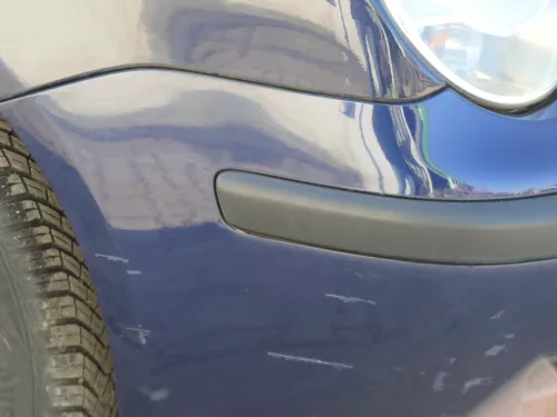 VW Polo 9N Stoßstange Frontstoßstange vorne blau LB5N (184905)