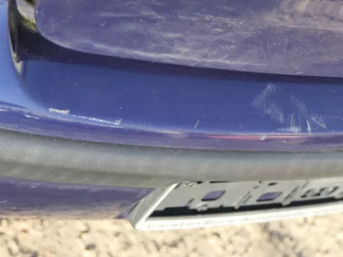 VW Polo 9N 9N3 Stoßstange Heckstoßstange hinten blau LB5N (184917)