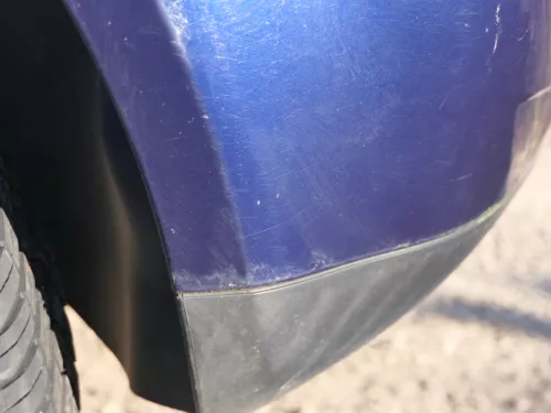 VW Polo 9N 9N3 Stoßstange Heckstoßstange hinten blau LB5N (184917)