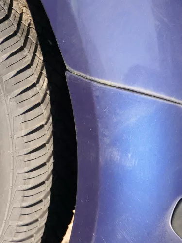 VW Polo 9N 9N3 Stoßstange Heckstoßstange hinten blau LB5N (184917)