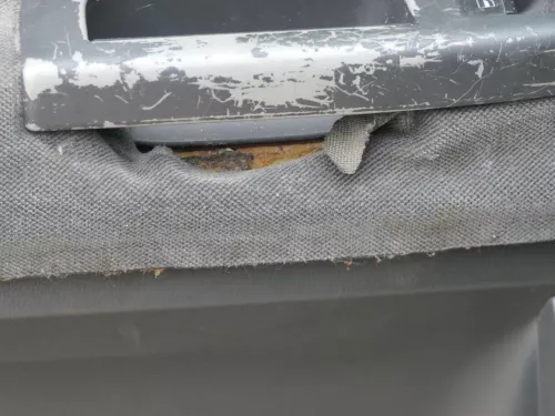 1x VW Sharan 7M Türverkleidung Verkleidung Tür hinten links Facelift anthrazit (184936)