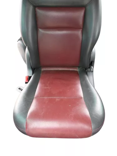VW Sharan 7M Galaxy 1x Sitz hinten links Rücksitz 6+7 Sitz Leder rot (184943)