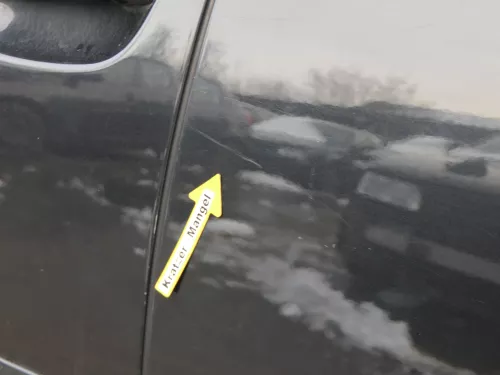 Audi A6 4B C5 Tür Türblatt hinten links nur Türblatt schwarz LZ9W -ohneAnbauteil (184973)