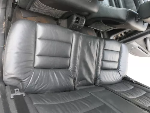 A6 4B Kombi Avant Rückbank Sitz Rücksitz Buffalino schwarz Leder Kindersitz (184986)