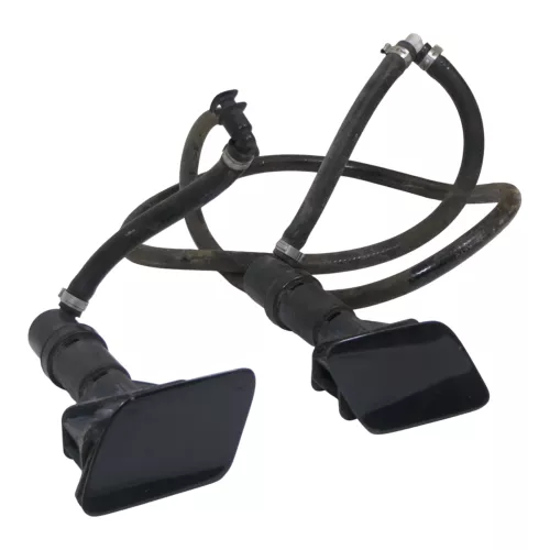 2x A6 4B Allroad Düse Scheinwerferreininungsanlage SWR + Kappen schwarz LZ9W (185001)