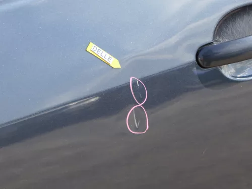 VW Golf Plus 5M Türblatt Tür vorne links Fahrertür grau LC5F -Türblatt +Rahmen (185024)