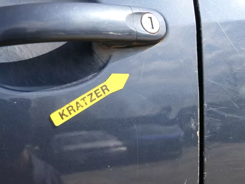 VW Golf Plus 5M Türblatt Tür vorne links Fahrertür grau LC5F -Türblatt +Rahmen (185024)