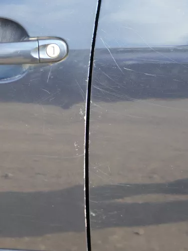 VW Golf Plus 5M Türblatt Tür vorne links Fahrertür grau LC5F -Türblatt +Rahmen (185024)