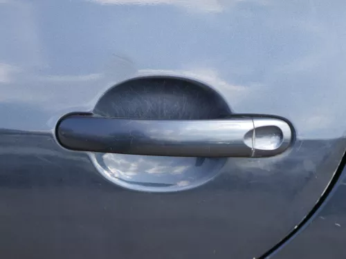 VW Golf Plus 5M Tür hinten links silber blau LC5F - mit Rahmen (185025)