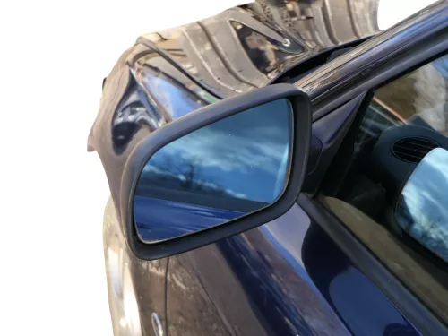 Audi A4 B5 Spiegel Außenspiegel links elektrisch schwarz matt