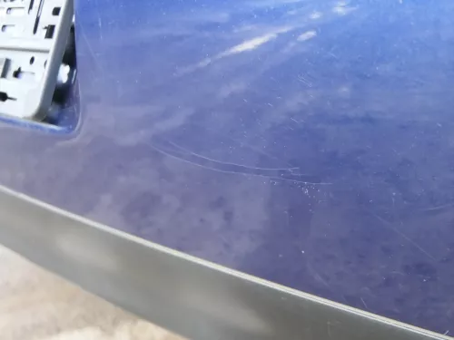VW Golf 4 Limousine Stoßstange hinten Heckstoßstange Stoßfänger blau LB5N (185085)