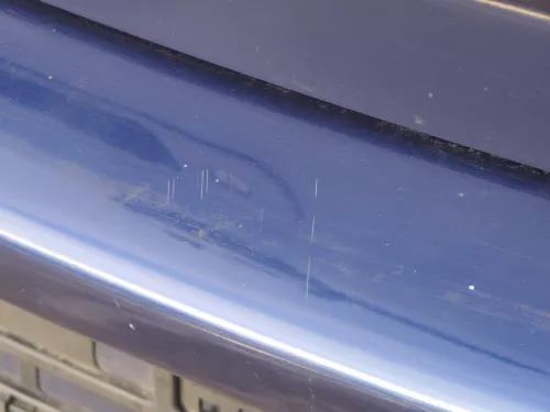 VW Golf 4 Limousine Stoßstange hinten Heckstoßstange Stoßfänger blau LB5N (185085)