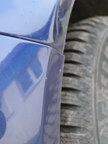 VW Golf 4 Limousine Stoßstange hinten Heckstoßstange Stoßfänger blau LB5N (185085)