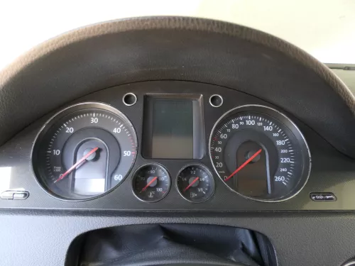 Passat 3C Mittelkonsole Verkleidung Klappe Abdeckung Dekor silber matt chrom Asc (185105)