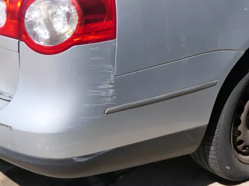 VW Passat 3C Kombi Stoßstange hinten Heckstoßstange Stoßfänger silber grau LA7W (185106)