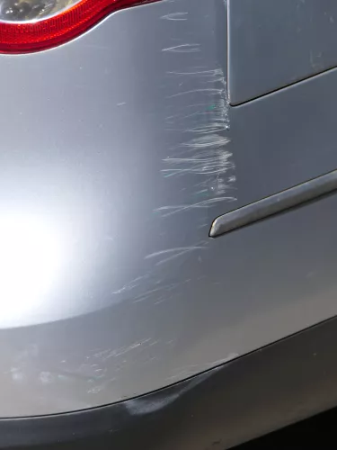 VW Passat 3C Kombi Stoßstange hinten Heckstoßstange Stoßfänger silber grau LA7W (185106)